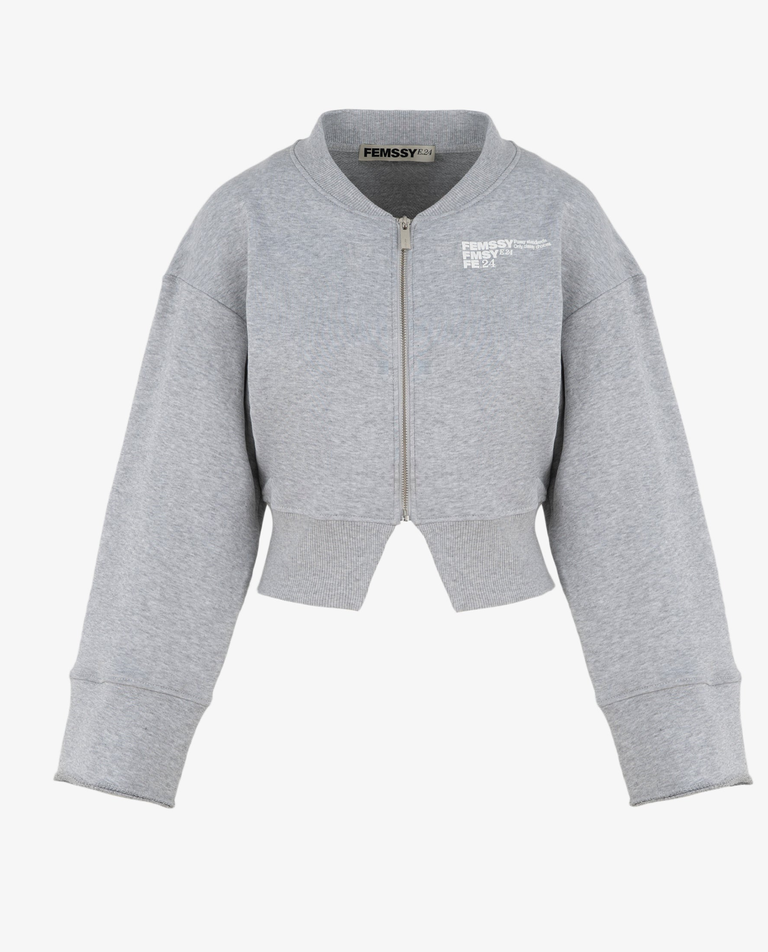 Szara bluza rozpinana Sculp - Image #3