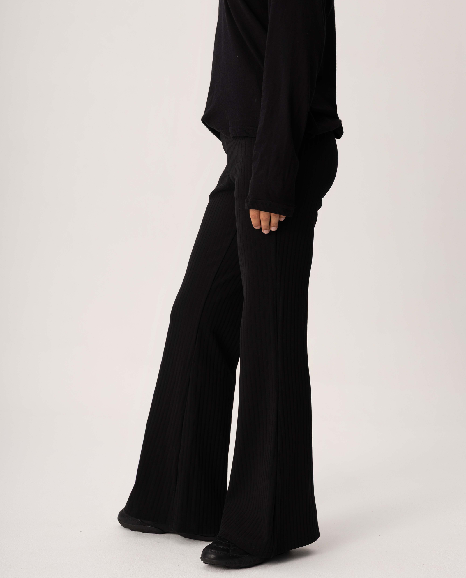 Czarne spodnie w prążek Sway - Image #1