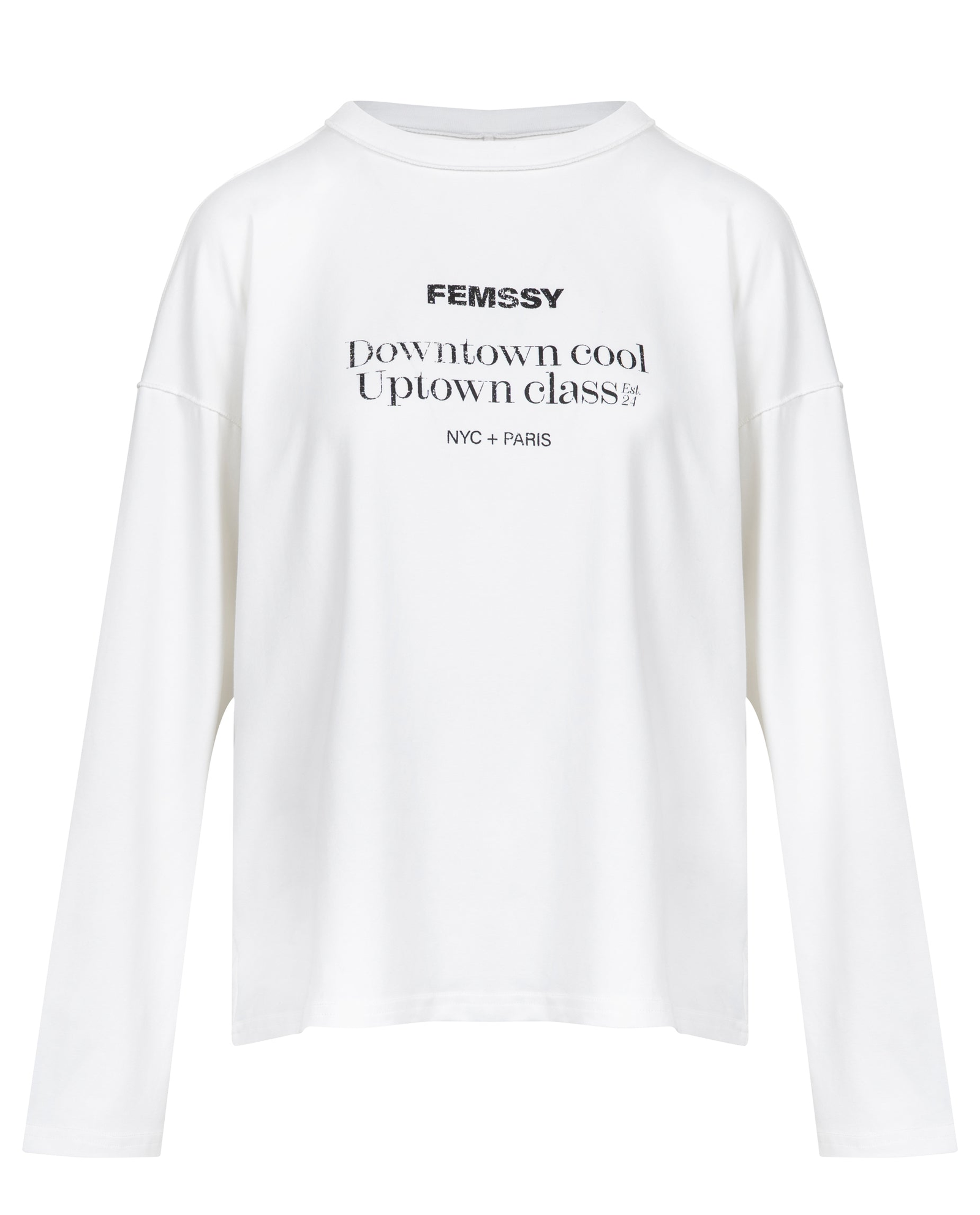 Biały longsleeve Urban - Image #4