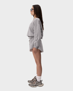 Szara bluza z dekoltem w serek Vallure - Image #3