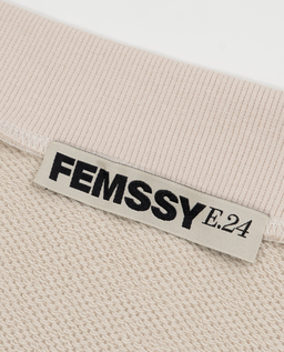 Beżowa bluza z dekoltem w serek Vallure - Image #7