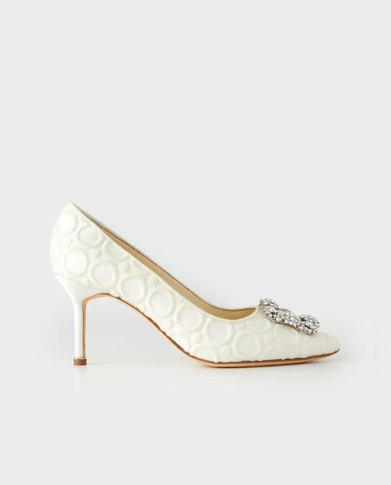 Kremowe szpilki Hangisi 70