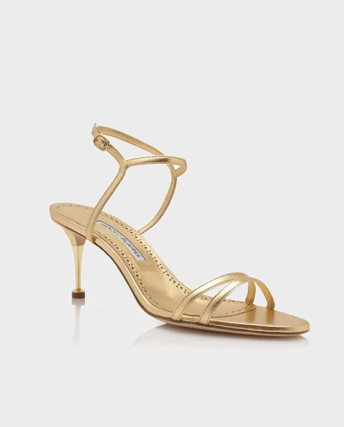 Złote sandały na szpilce Ciagalo 70 - Image #1