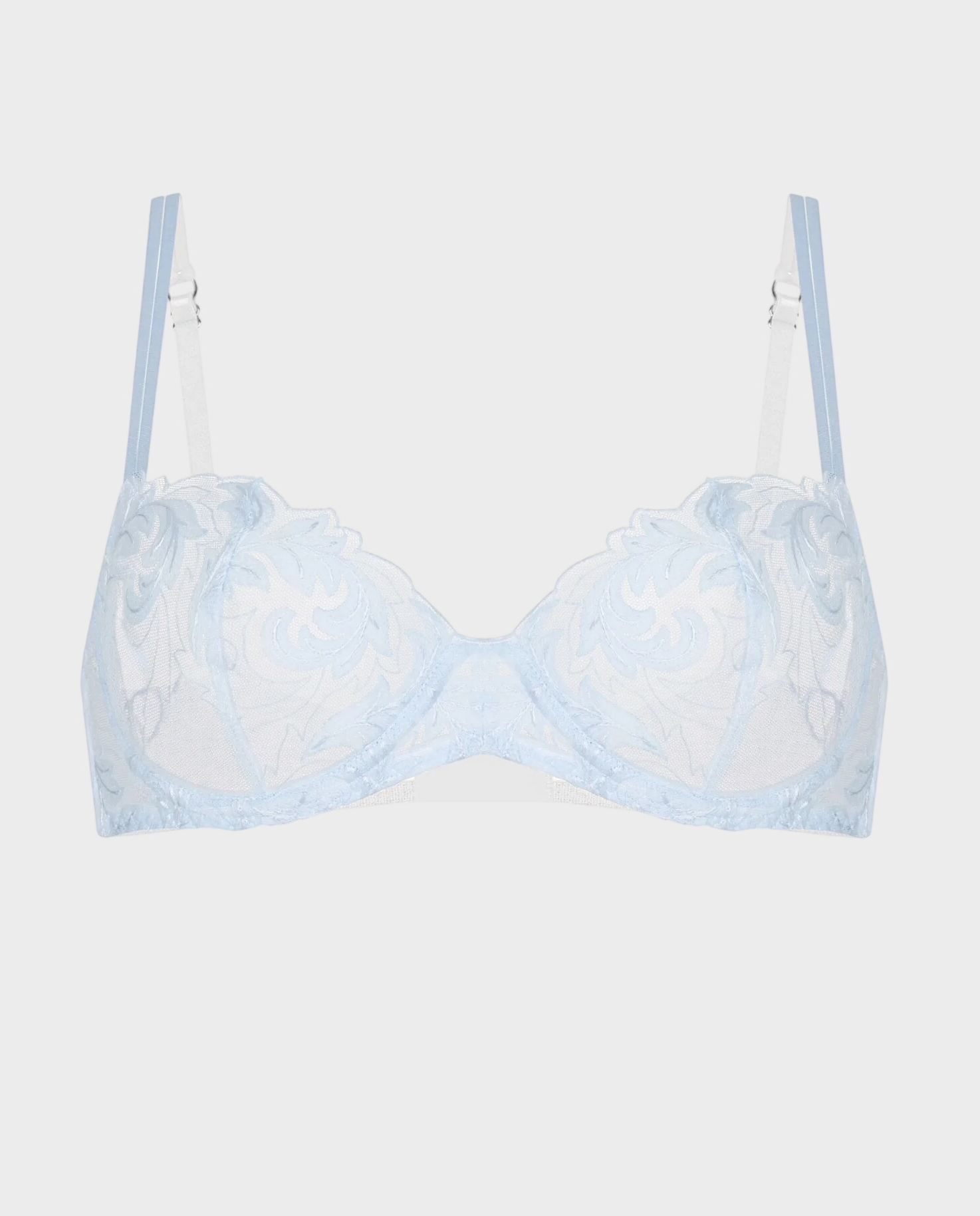 Błękitny biustonosz z koronki Eira - Image #2