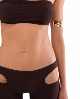 Brązowe spodnie z wycięciami Arcana - Image #2