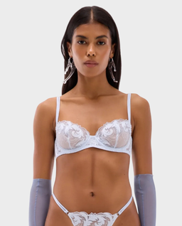 Błękitny biustonosz z koronki Eira - Image #0