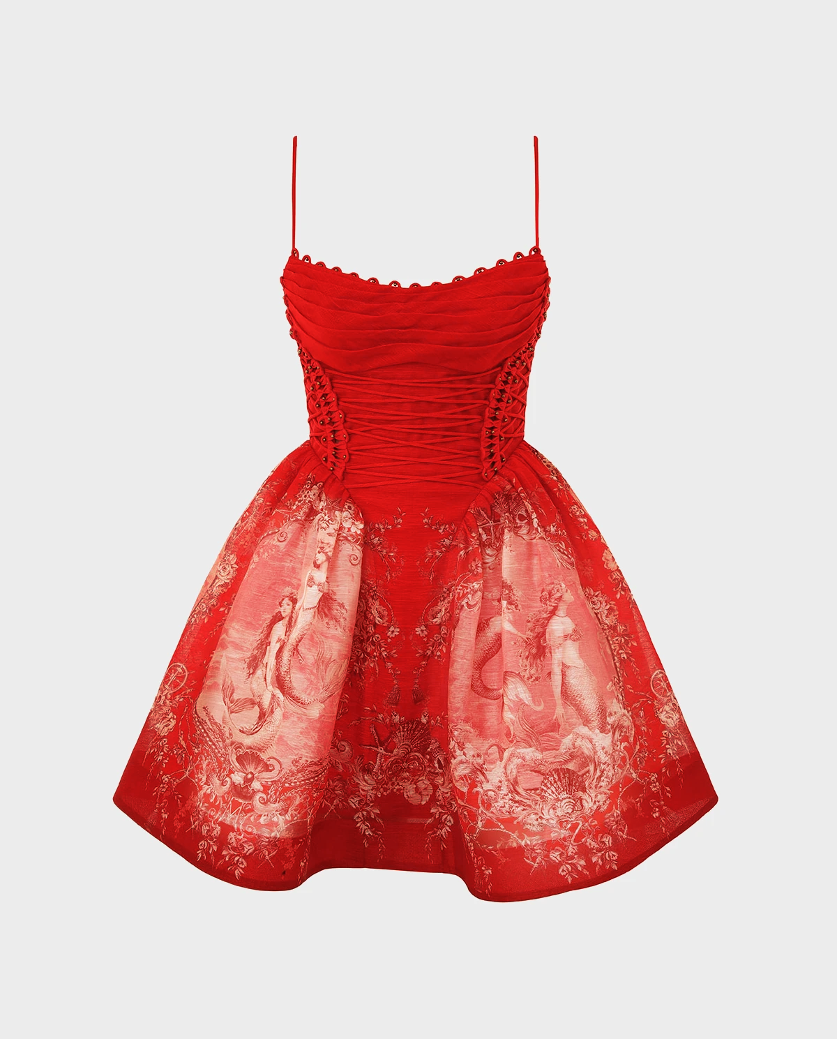 Czerwona sukienka z gorsetem Rebellion - Image #1