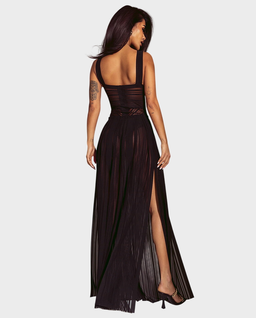 Transparentna maxi spódnica #063 - Image #3