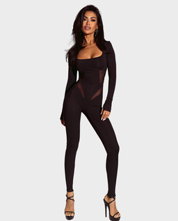 Czarny maxi kombinezon #117 - Image #0