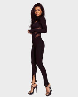 Czarny maxi kombinezon #117 - Image #1