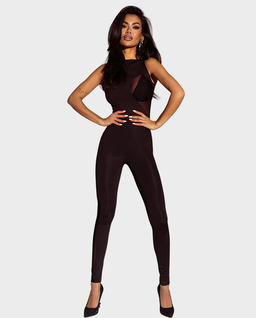 Czarny kombinezon z siateczką #123 - Image #1