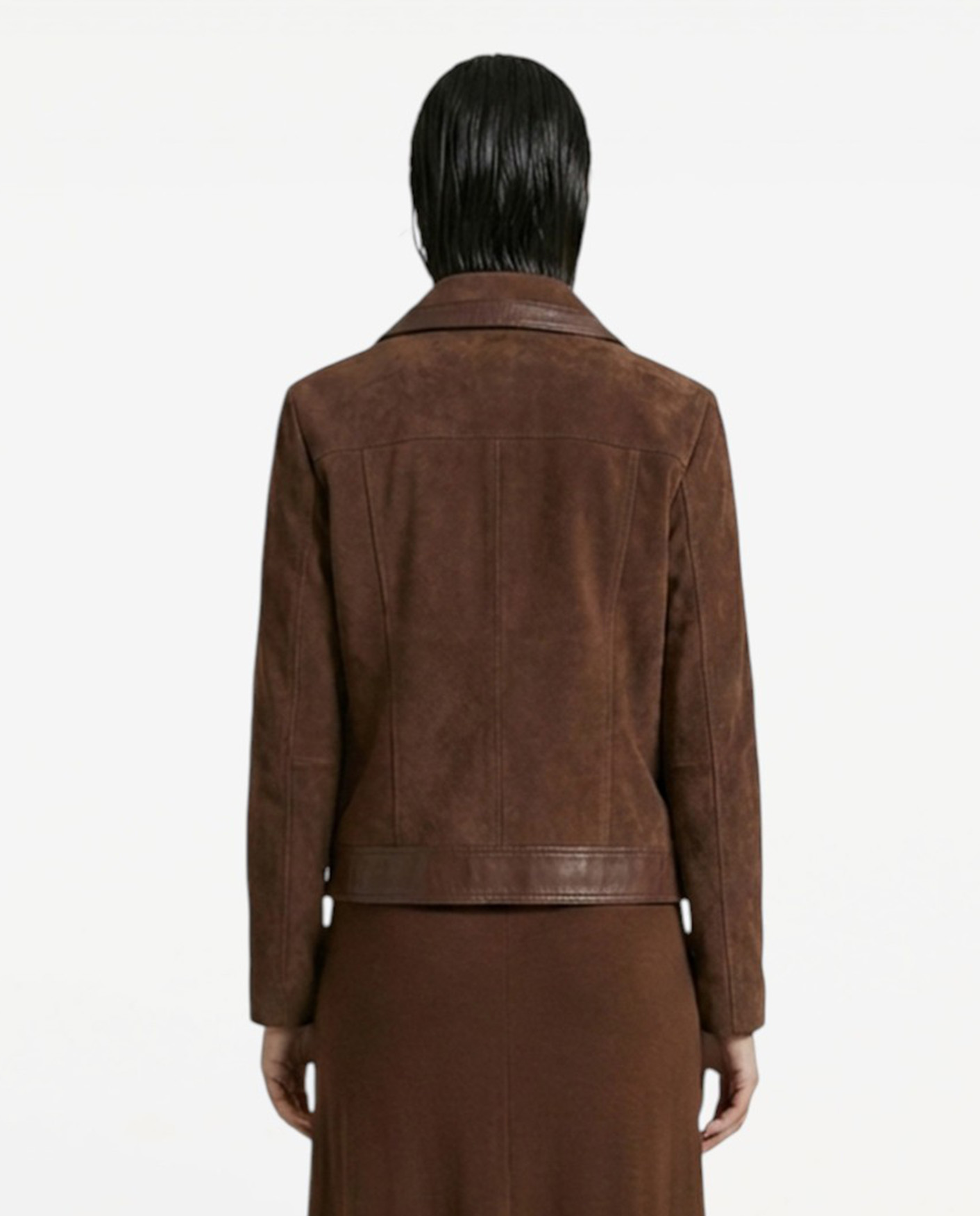 Brązowa ramoneska z zamszu Rocco - Image #2