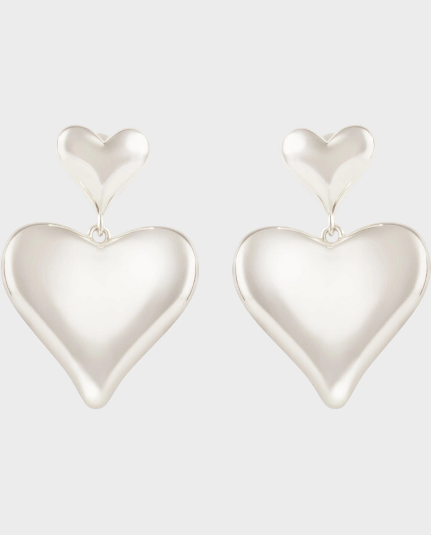 Kolczyki z podwójnym sercem ADORE - Image #0