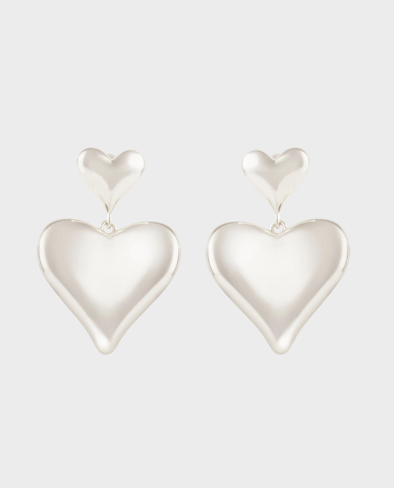 Kolczyki z podwójnym sercem ADORE