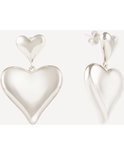 Kolczyki z podwójnym sercem ADORE - Image #3