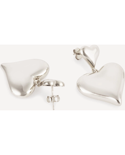 Kolczyki z podwójnym sercem ADORE - Image #4