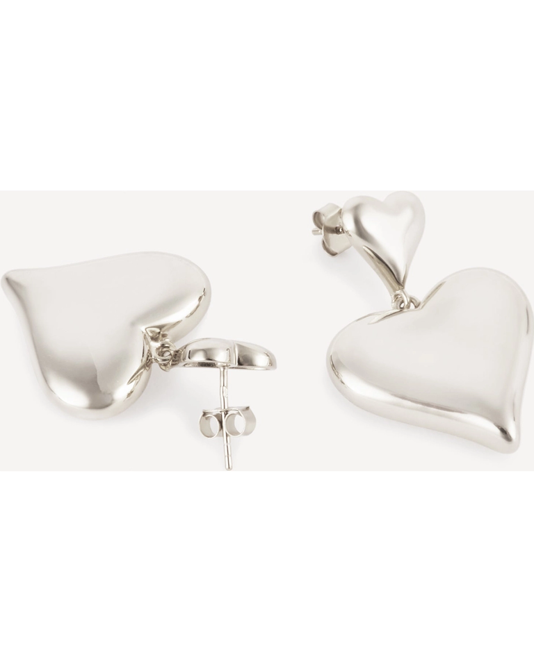 Kolczyki z podwójnym sercem ADORE - Image #4