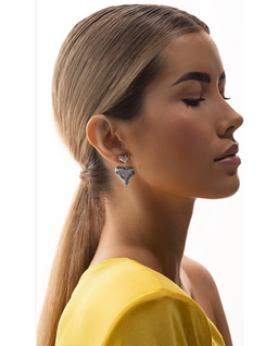 Kolczyki z podwójnym sercem ADORE - Image #1