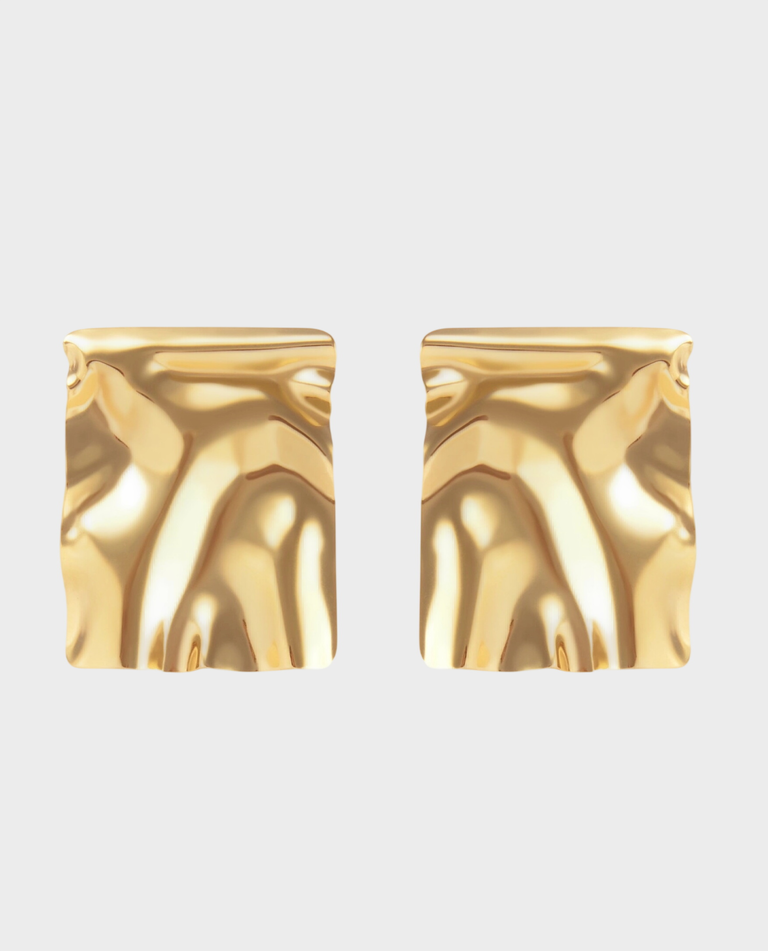 Pozłacane kolczyki Aqua