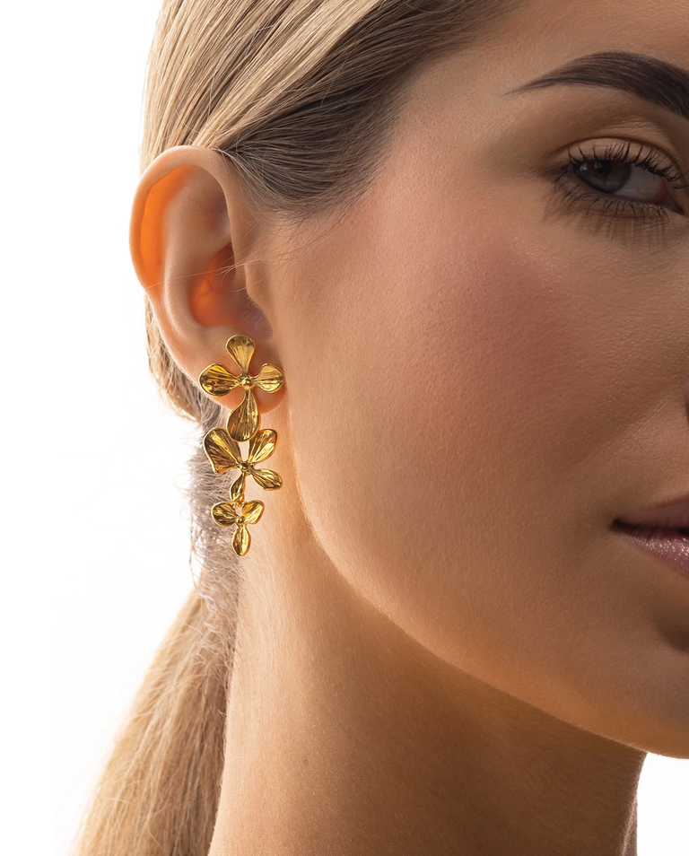 Pozłacane kolczyki Jasmine