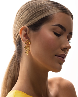 Pozłacane kolczyki Jasmine - Image #2