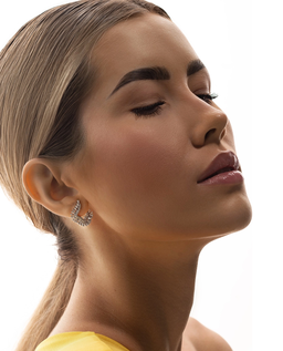 Kolczyki z cyrkoniami Palm - Image #1