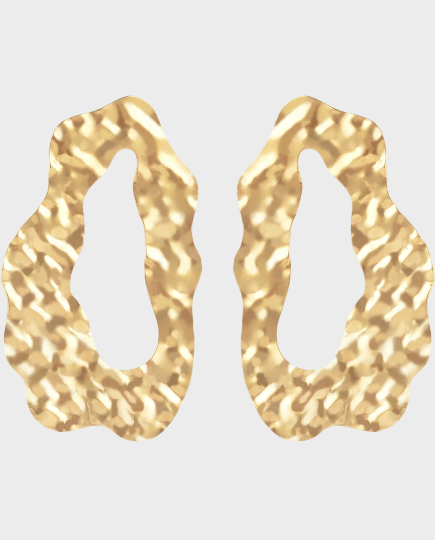 Pozłacane kolczyki Veil - Image #0