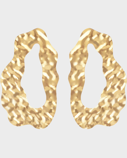 Pozłacane kolczyki Veil - Image #0