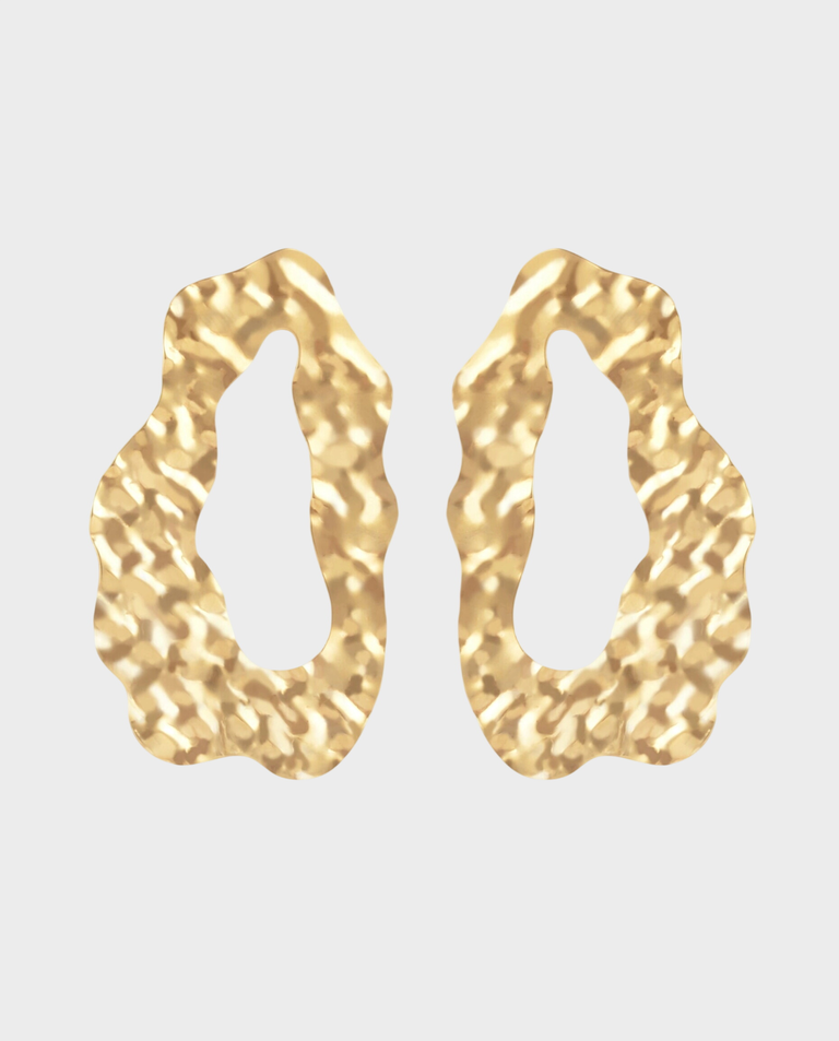 Pozłacane kolczyki Veil