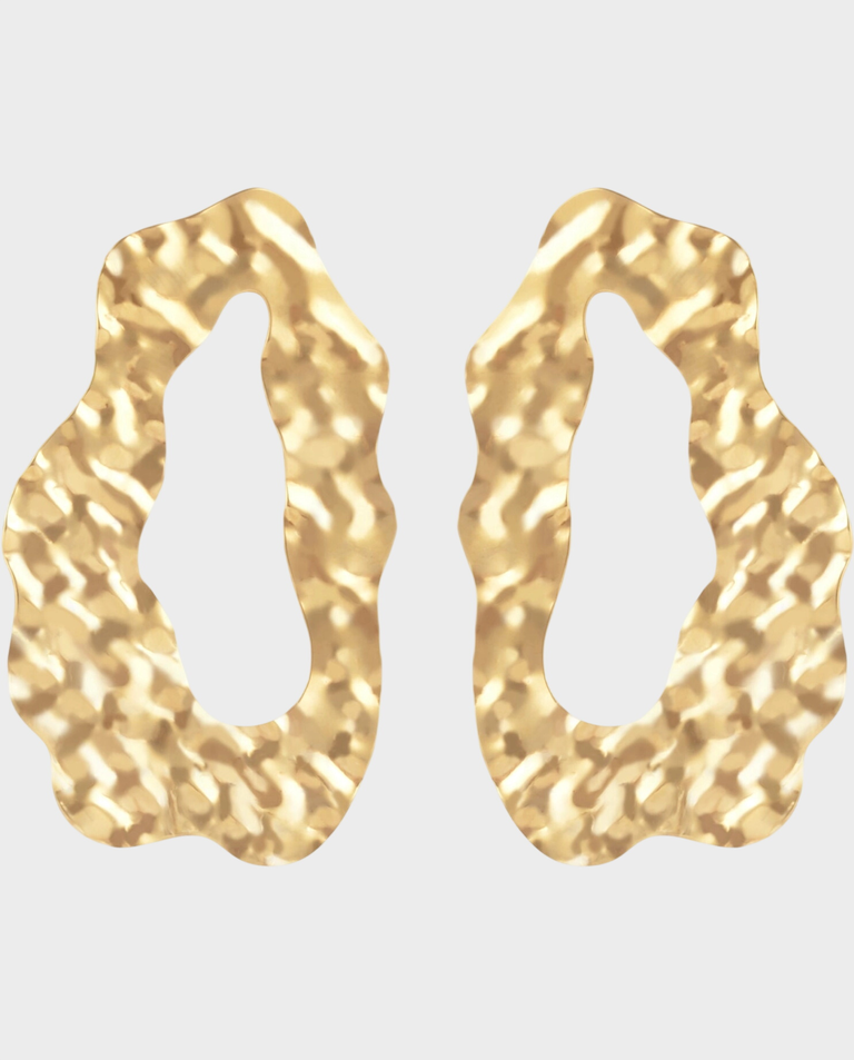 Pozłacane kolczyki Veil - Image #0