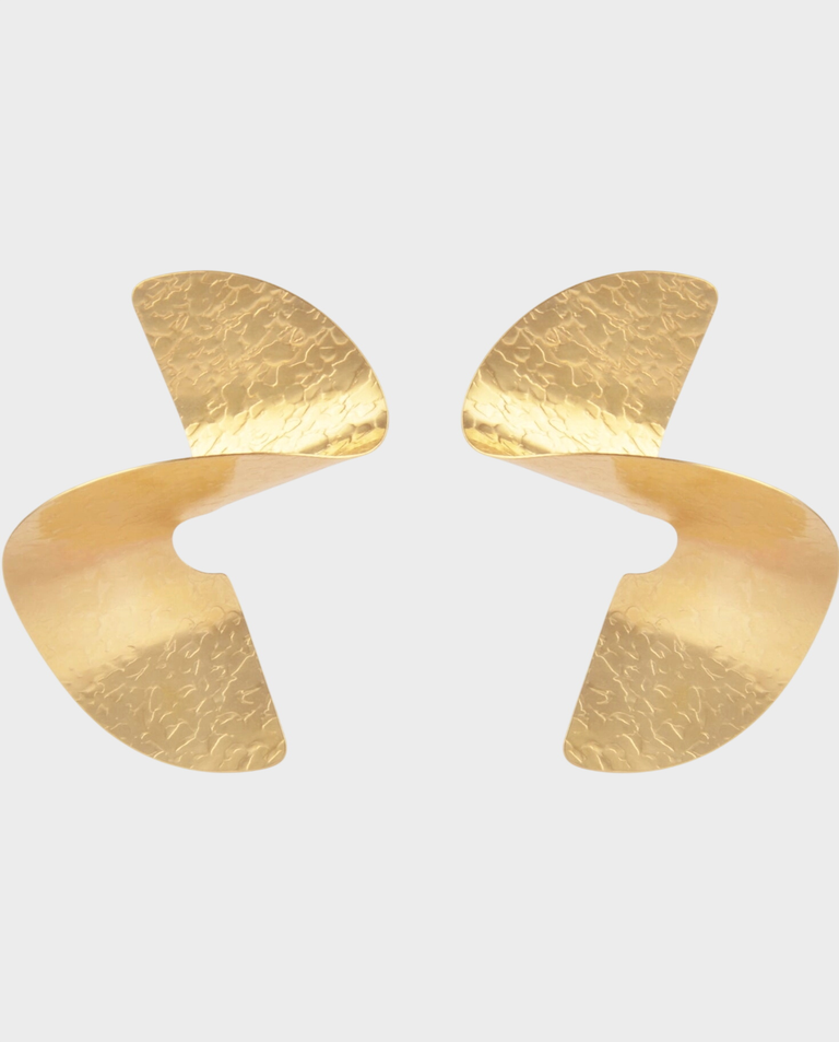 Pozłacane kolczyki Spiral