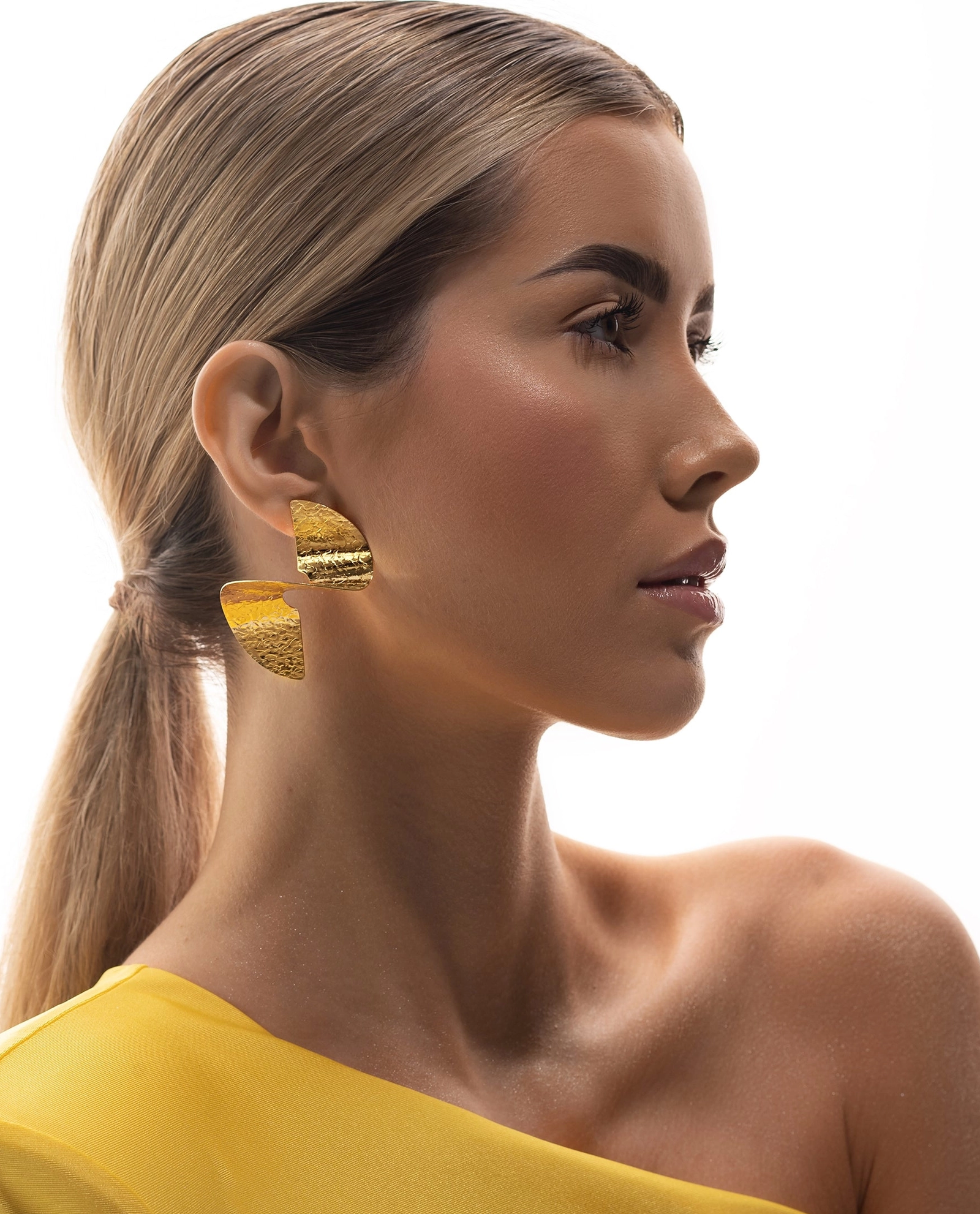 Pozłacane kolczyki Spiral - Image #2