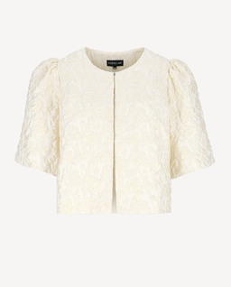 Kremowy żakiet z bufkami Clover - Image #2