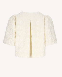 Kremowy żakiet z bufkami Clover - Image #3