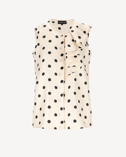 Jedwabna bluzka w groszki Lavezi - Image #1