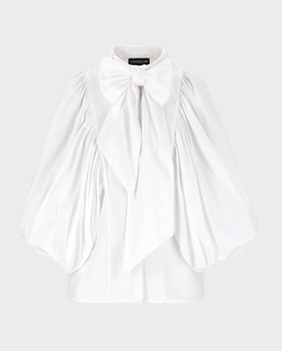 Biała koszula z kokardą Bosca - Image #0