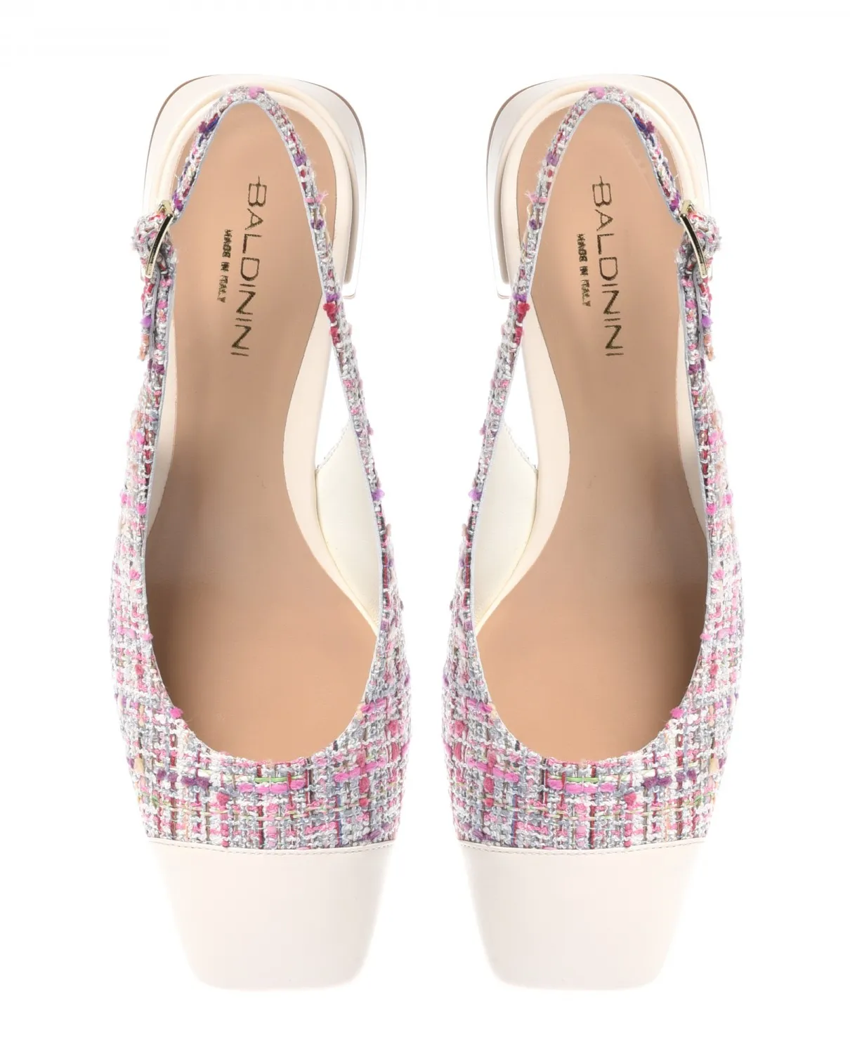 Skórzane czółenka z odkrytą piętą - Image #2