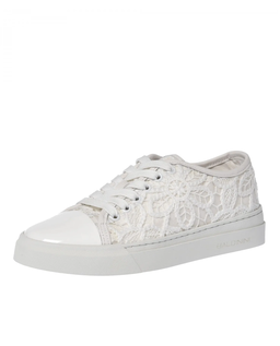 Białe sneakersy z koronką - Image #3