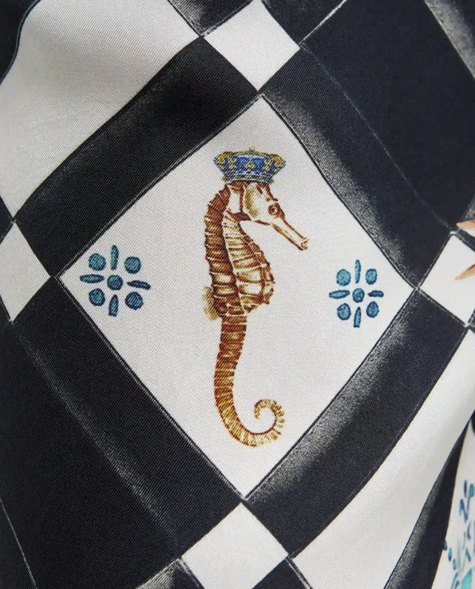 Jedwabne wzorzyste spodnie - Image #4