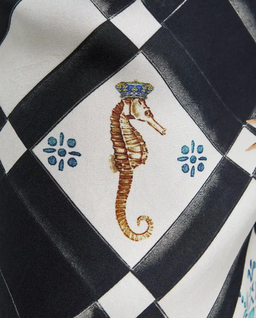 Jedwabne wzorzyste spodnie - Image #4