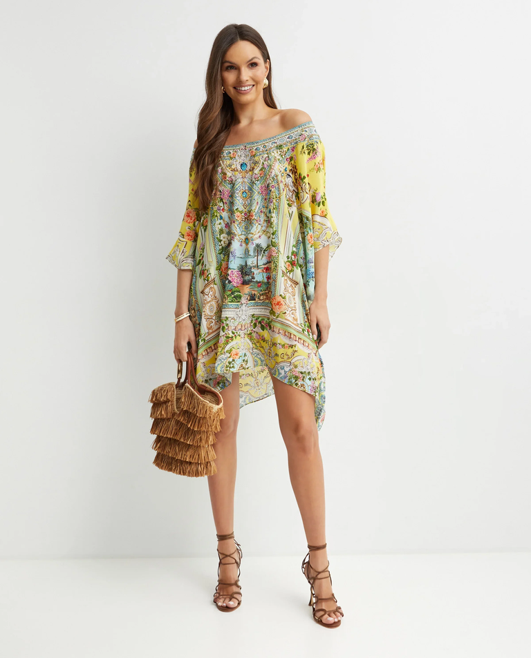 Jedwabna wzorzysta tunika