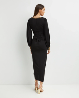 Czarna sukienka midi - Image #3