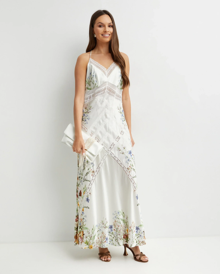 Biała jedwabna sukienka - Image #2