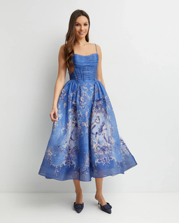 Niebieska sukienka z gorsetem Rebellion - Image #3