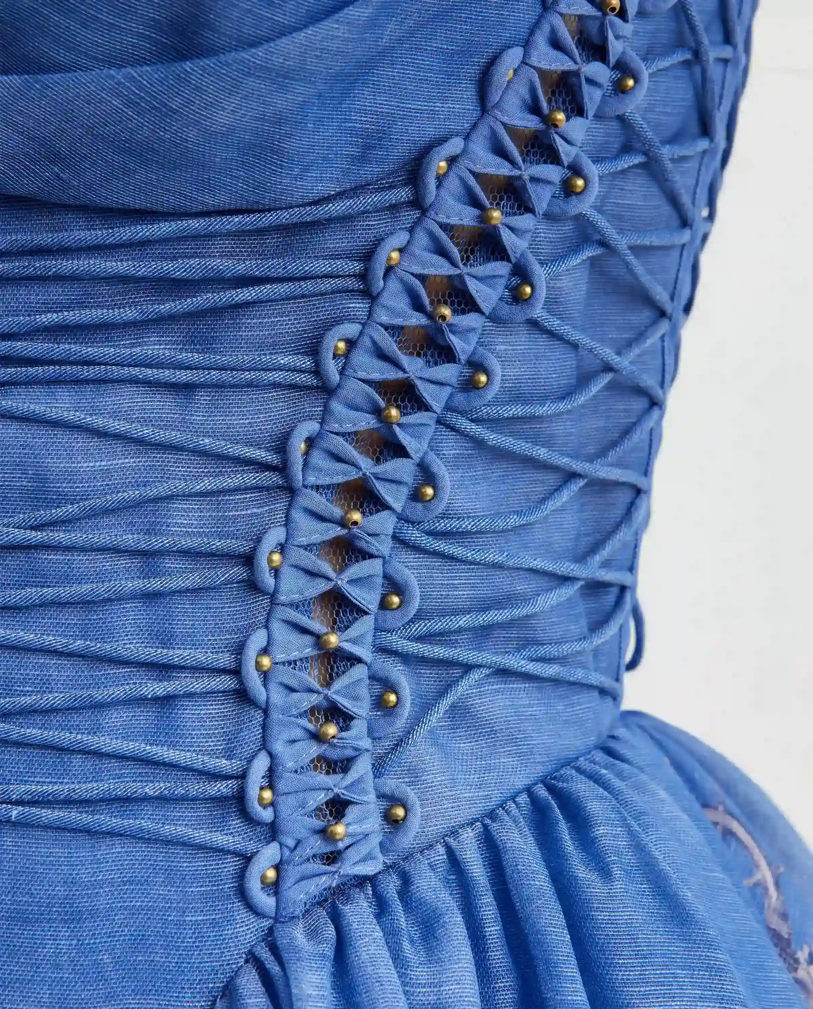 Niebieska sukienka z gorsetem Rebellion - Image #5