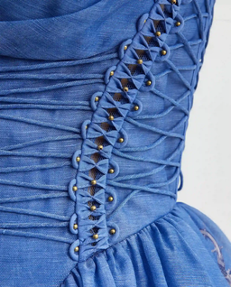 Niebieska sukienka z gorsetem Rebellion - Image #5