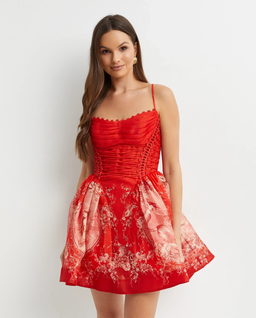 Czerwona sukienka z gorsetem Rebellion - Image #3