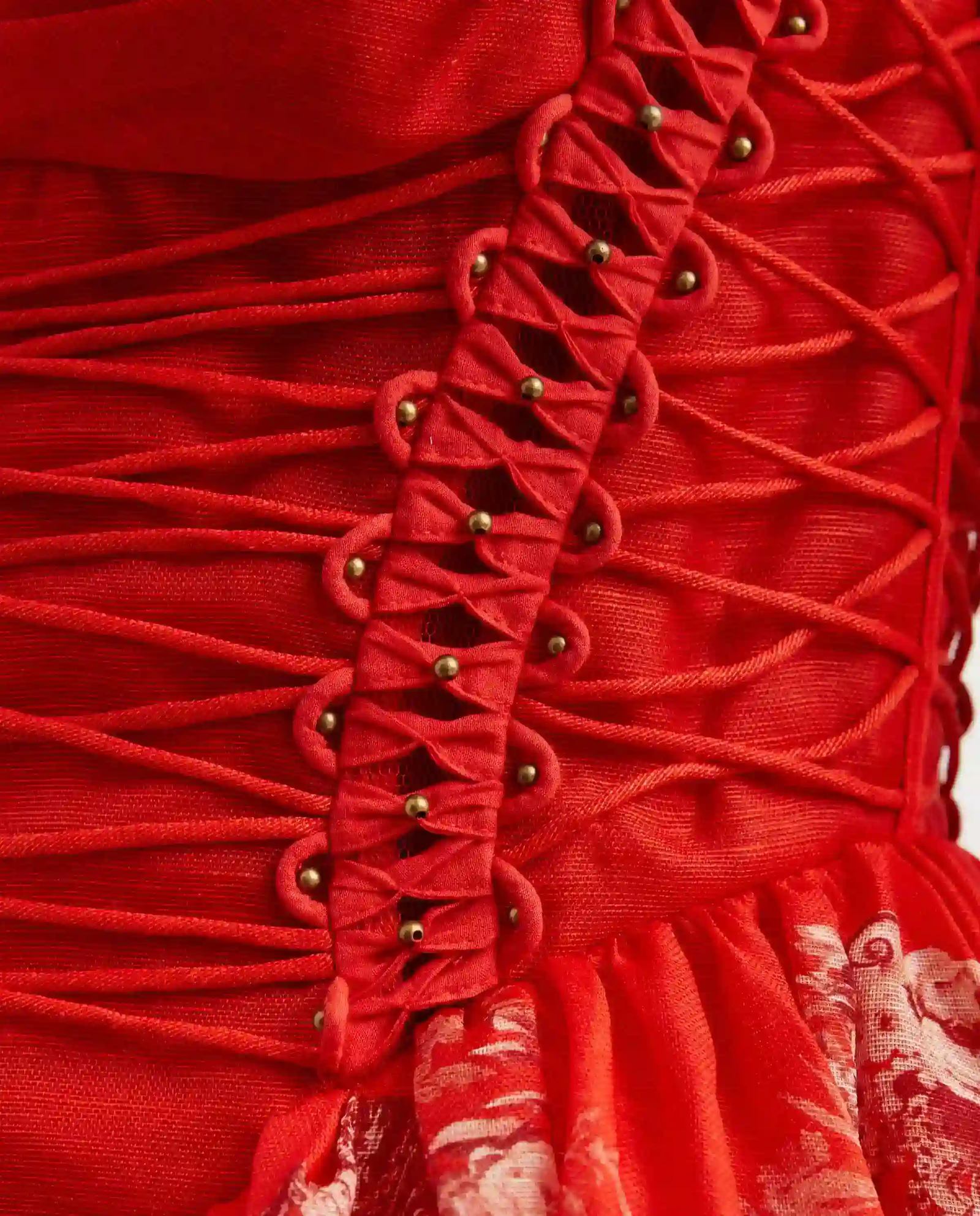 Czerwona sukienka z gorsetem Rebellion - Image #6