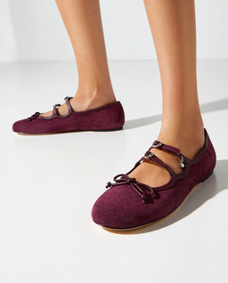 Zamszowe baleriny Kiki Ballerina - Image #1