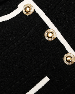 Czarny dzianinowy top - Image #4